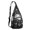 Black-74, variant on Lunar Eclipse Sling Backpack - Gothic Astronomical Design Shoulder Bag, Durable Water-Resistant Pack for Everyday Goth Style