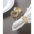thumbnail image 2 of Design Imports CAMZ38991 Gold Jewels Napkin Ring Set - Set of 6, 2 of 3
