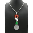 thumbnail image 4 of iJewelry2 Ancient Egyptian Afro-American Colored ANKH Cross with Africa Motif Silver Tone Box Chain Pendant Necklace 18'', 4 of 5