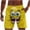 Yellow, variant on Purcolt Men's Swim Trunks Summer Casual Beach Vacation Novelty Shorts with Pockets
