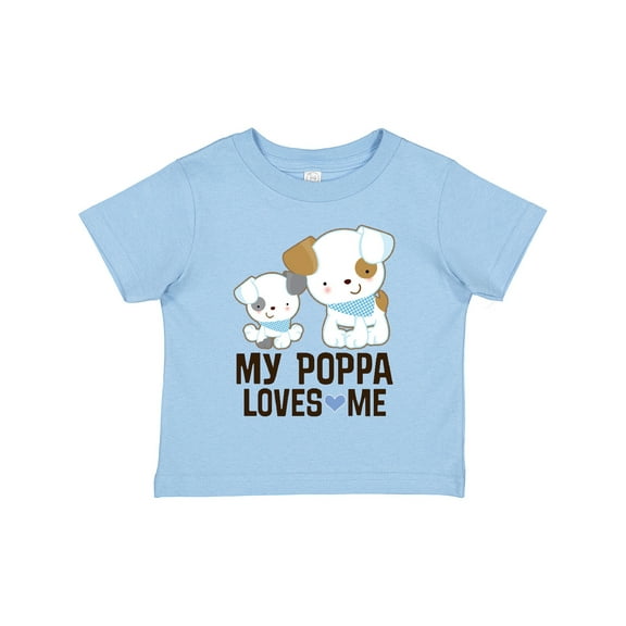 Inktastic My Poppa Loves Me Grandson Boys Toddler T-Shirt