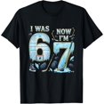 thumbnail image 2 of 100% Cotton Unisex Ice Hockey Birthday Boy I was 6 Now I'm 7 Six Seven 67 T-Shirt, 2 of 5