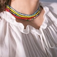thumbnail image 2 of Miangastore 1 Pce Collier de Perles Individuelles Simple - Couche Collier de Perles de Riz Couleur Simple (Coloré), 2 of 9