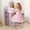 Purple, variant on Juiluna Kids Vanity with Lighted Mirror & Stool, Little Girls Vanity with Adjustable LED Light, Bookshelf, Storage Drawer & Shelves for Girls 3-9, White/Pink/Purple