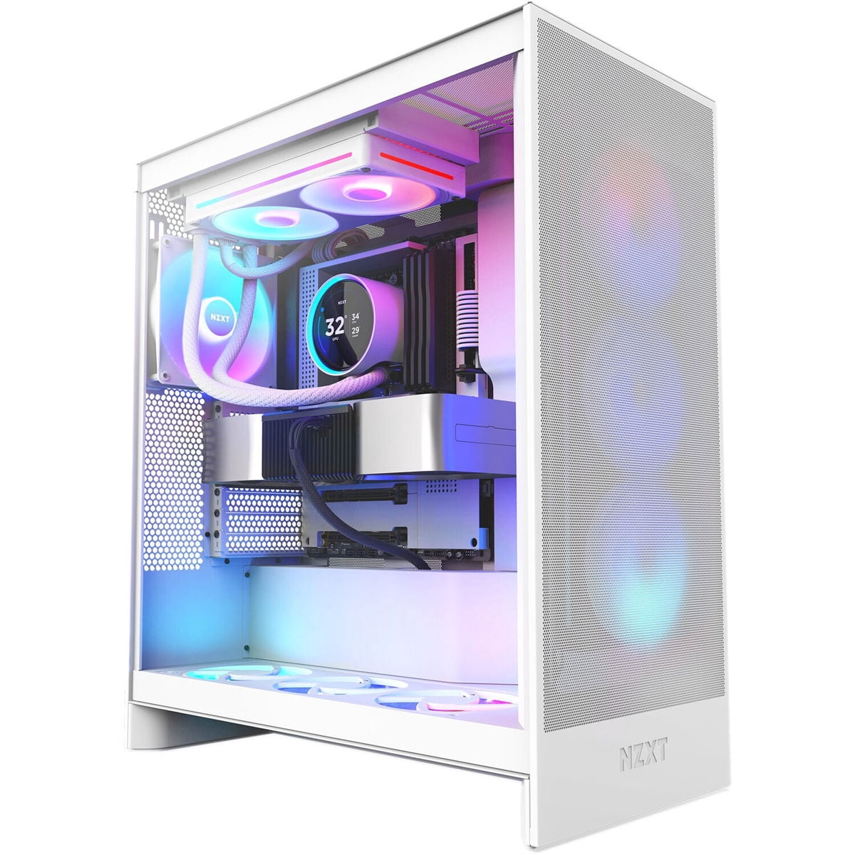 NZXT Kraken Elite RGB 240mm All-in-One Liquid CPU Cooler with LCD Display, White