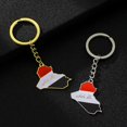 thumbnail image 4 of Exquisite Iraq Flag Keyring Long Lasting Iraq Map Keychain Non Fading Steel Key Holder Suitable for Travelers, 4 of 9