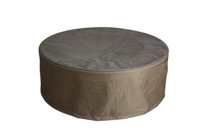 Elementi | Manchester Fire Pit Table Concrete Red Wood Design Liquid Propane Gas| OFG145RW-LP