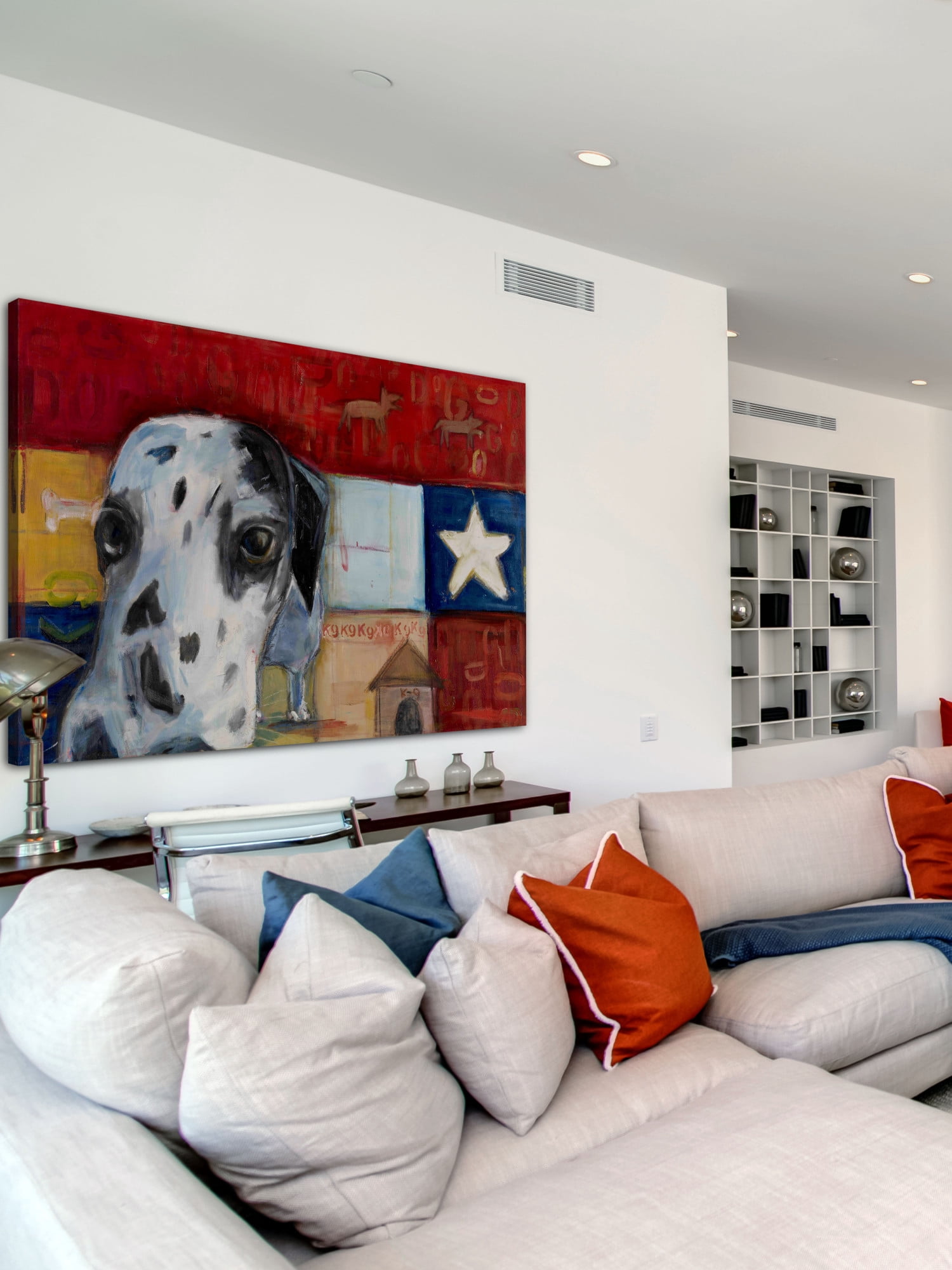Marmont Hill "Sniff Sniff" by Tori Campisi Painting Print on Canvas