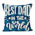 thumbnail image 1 of Linen Pillow For Home Father's Day Series Soft Throw Pillow Cover, 1 of 4
