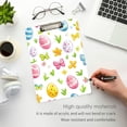 thumbnail image 3 of FORMRS Acrylic Clipboard with Low Profile Clip Standard A4 Letter Size, 12.5" x 9", Colorful Easter Eggs, 3 of 8