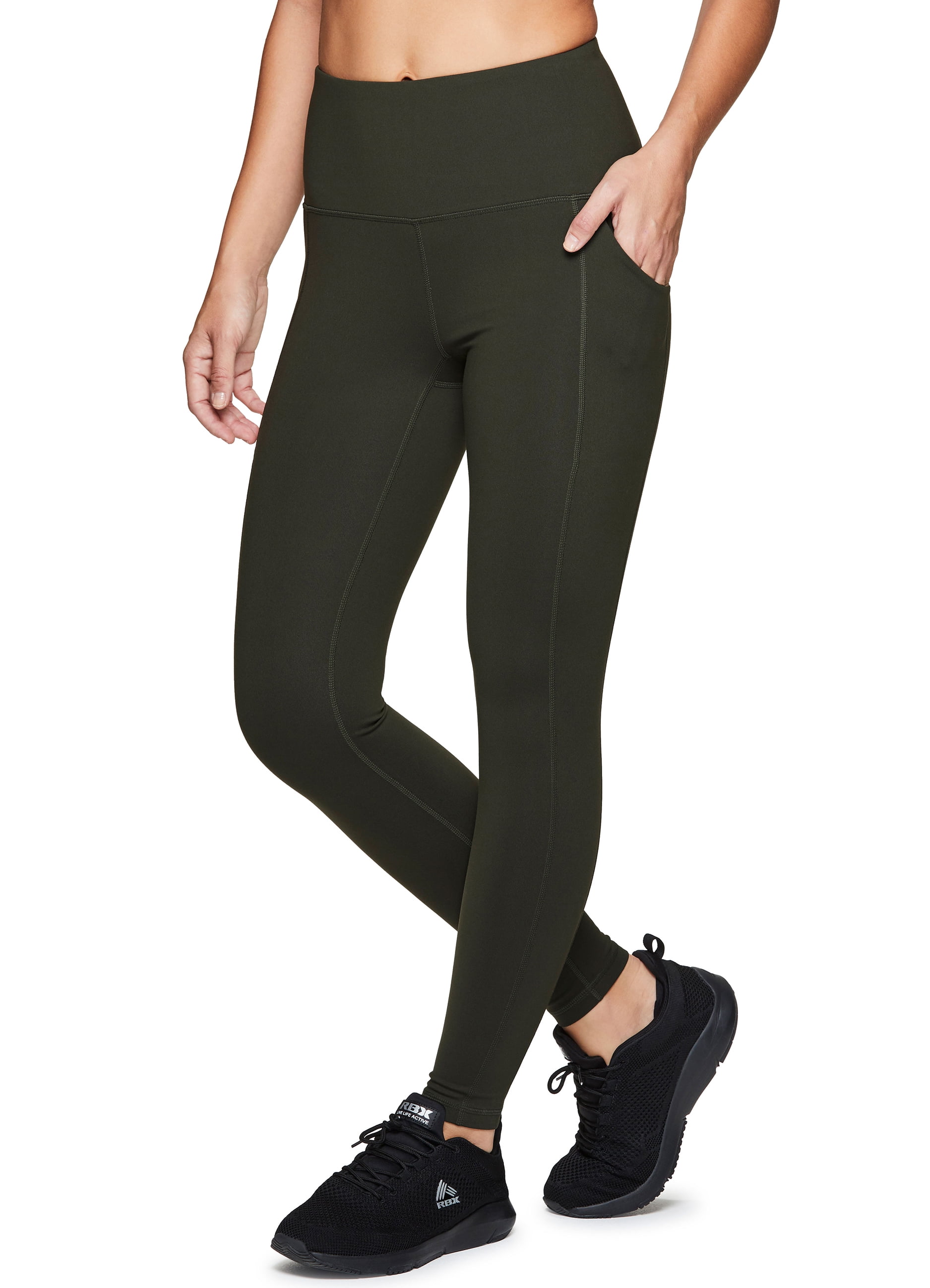 RBX Active Womens Power Hold High Waist Athletic Leggings with Pockets 