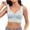 Light Blue, variant on Bras for Women V Mesh Splice Seamless Wireless Womens Bras Wide Tank Strap U Back Comfort Everyday Bra