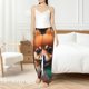 thumbnail image 4 of Fotbe Colorful Leaf Chihuahua Pantalones de Pijama para Mujer, Pantalones de Dormir, Pantalones Pj con Cordón y Bolsillos-XX-Large, 4 of 6