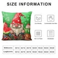 thumbnail image 5 of Chilfamy Summer Pillow Covers Red Green Watermelon Gnome Pillows Decorative Throw Pillows Summer Decorations Seasonal Farmhouse Decor Cushion Case for Sofa Couch 18x18in, 5 of 5