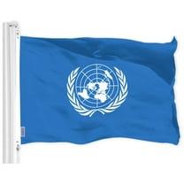 G128 United Nations Flag | 3x5 Ft | LiteWeave Pro Series Printed 150D Polyester | Indoor/Outdoor, Vibrant Colors, Brass Grommets, Thicker and More Durable Than 100D 75D Polyester