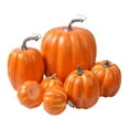 thumbnail image 3 of 7Pcs Artificial Pumpkin Ornament DIY Home Decor for Fireplace Kitchen, 3 of 8