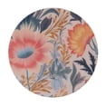 thumbnail image 2 of Nawypu  Round Floral Table cover Waterproof Flowers Print Spring Round Tablecloth with Resistant for Party, Picnic, Tabletop, Dining Room, Indoor and Outdoor Dining., 2 of 7