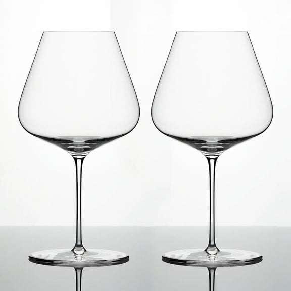 Hand-Blown Ultra Thin Crystal Wine Glasses Set of 2, 31 ounces Large Bowl Long Stemmed Glassware Lead-Free - for Daily Use, Wedding Anniversary or Birthday