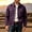 Purple, variant on Classic Trucker Jacket for Men Snap-Button Front Chest Pockets Lapel Collar Casual Coat Purple S