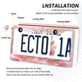 thumbnail image 3 of Aluminum License Plate Frame 2 Pack Car Exterior Accessory Car Tag Holder for Front Rear Plates Cars Decor Pink Roses and Ribbons, 3 of 7