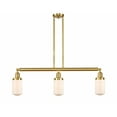 thumbnail image 1 of Innovations 213-SG-G311 Dover 3 Light Island Light part of the Franklin Restoration Collection, Satin Gold, 1 of 1