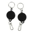 thumbnail image 2 of KLKCMS 2pcs Retractable Key Holder with a Black Front, Metal Belt Clip & Wire,, 2 of 5