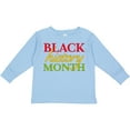 thumbnail image 3 of Inktastic Black History Month Red, Green, Yellow Boys or Girls Long Sleeve Toddler T-Shirt, 3 of 5