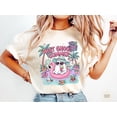 thumbnail image 3 of VibeNest Studio Unisex Hot Ghoul Summer Pastel Ghost Flamingo Spooky Summer Halloween Garment Dyed Graphic T-Shirt, 3 of 8