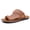 Brown, variant on Men's Black Toe-Loop Slide Sandals, Breathable Studded Casual Summer Slippers