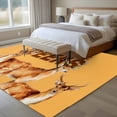 thumbnail image 5 of 5x8 Washable Area Rug, Orange Deer Non-Slip Large Rectangle Rug for Living Room Dining Room, Wildlife Animals Rustic Farmhouse Elk Rustic Farmhouse Indoor Floor Mat for Home Decor, 5 of 9