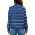 thumbnail image 3 of Women's Cropped Bomber Jacket Lightweight Casual Zip up Outerwear Long Sleeve Windbreaker with Pockets, 3 of 5