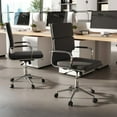 thumbnail image 4 of GVN Ergonomic Computer Chair with Rocking Backrest and Height, Home Office Desk Chairs with Adjustable Padded Seat for Home Office, Living Room, Study Room, Bedroom, Gray, 4 of 8