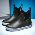 thumbnail image 6 of DeHolifer Women's Deck Boots Ankle Rain Boots Fishing Boots Rubber Waterproof Slip-Resistant Outdoor Work Shoes, 6 of 7