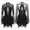 Black, variant on Miutii Women's Figure Ice Skating Layered Keyhole Gymnastic Leotard Roller Skating Dance Costume Dark Green S