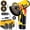 Yellow+(Upgrade 2 batteries), variant on 12V Cordless Mini Angle Grinder, Portable 3 Inch Power Grinding Cutting Tool for Metal Wood