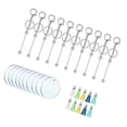thumbnail image 3 of Kit para hacer llaveros de cuentas, llaveros acrílicos hechos a mano en blanco para vinilo. 30 piezas, 3 of 6