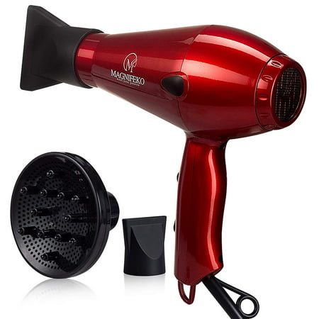 1875W Professional Hair Dryer with Ionic Conditioning with diffuser - Powerful, Fast Dry Blow Dryer with (Parlux Hair Dryer 3800 Best Price)