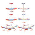 thumbnail image 5 of FRCOLOR 10Pcs Rubber Band Propelled Airplane Paper Multi Educational Indoor Play, 5 of 8