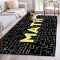 thumbnail image 3 of Abstract Math 4x6 Rug for Dining Table for 4 People Under Table, Mathematical Formula Pattern Black ashable Non Slip Rectangle Area Rug, 3 of 9