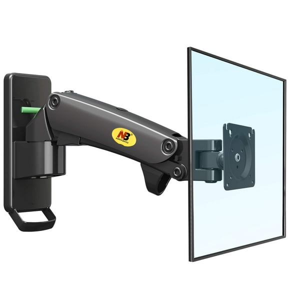 NB North Bayou TV Monitor Wall Mount Bracket Full Motion Articulating Swivel for 17-27 Inch Monitors with Load Capacity from 4.4~15.4lbs F120-B