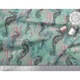 thumbnail image 3 of Soimoi Poly Georgette Fabric Texture & Sea Horse Ocean Print Sewing Fabric Yard 52 Inch Wide, 3 of 3