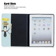 thumbnail image 3 of iPad 2 3 4 Case, Allytech Lightweight Stand Cover Wallet Case with Card/Cash Slots for 9.7 inch Apple iPad 2, iPad 3 & iPad 4th Generation with Retina Display, Cute Owl, 3 of 6