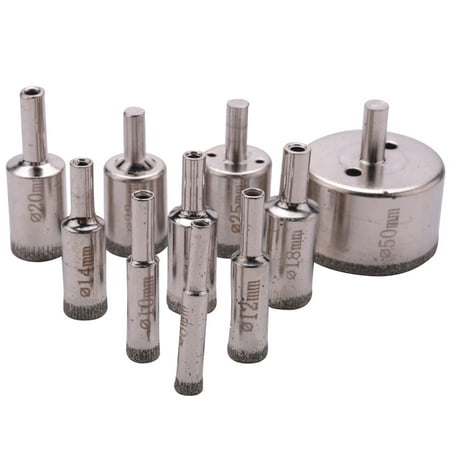 

High Quality 10x Diamond Coated Drill Set for Ceramic Tile Glass