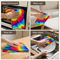 thumbnail image 5 of 4 Pcs Funny Kitchen Towels,Rainbow Tie Dye Mandala Pattern Microfiber Dish Towels,Kitchen Tea Towels,Kitchen Towel Set (18" X 26"), 5 of 7