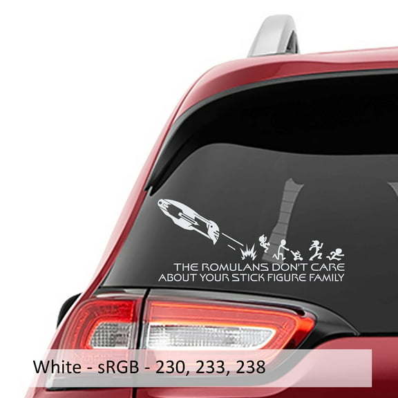 Collectible Decals The Romulans Don't Care About Your Stick Family Decal