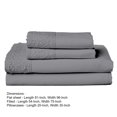 thumbnail image 5 of Benjara  Edra Microfiber Bed Sheet Set with Crochet Lace, Gray - 4 Piece - Full Size, 5 of 5