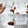 thumbnail image 3 of 12 Pieces Pegboard Plastic Bins Kit - Pegboard Bins with Hooks - Pegboard Accessories Workbench Bins Fits to Peg Board, 3 of 8