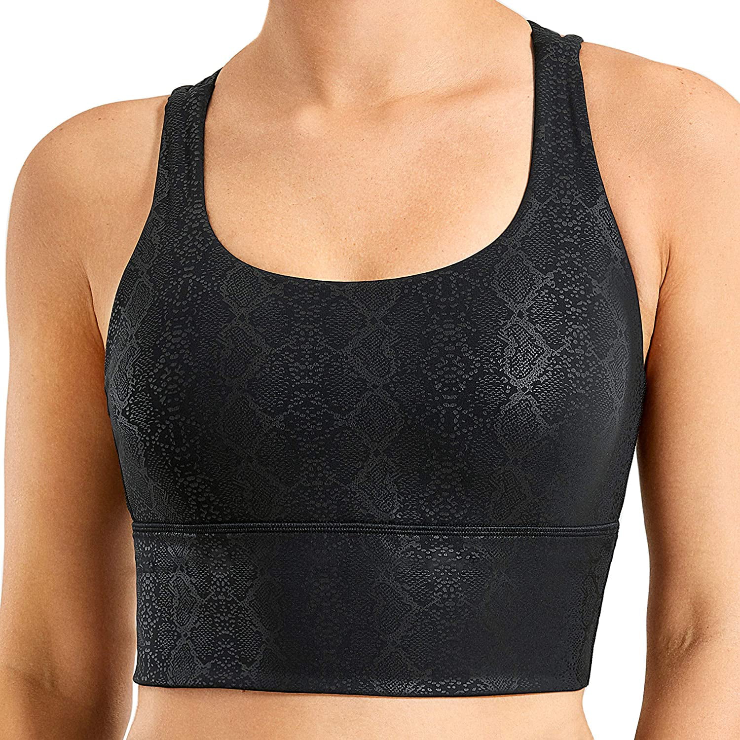 CRZ YOGA Adjustable Longline Sports Bra for Women - V Back Wireless Workout  Padded Yoga Bra Cropped Tank Tops Arctic Plum X-Small at  Women's  Clothing store