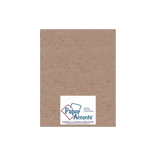 PA Paper Accents Chipboard 8.5x11 Heavy Weight 52pt Natural Kraft 25