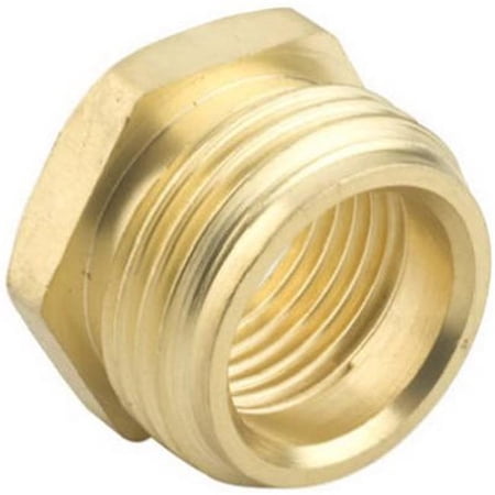 0.75 x 0.5 in. Green Thumb Male-Female Hose Brass Connector